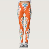 Feestelijk damast  dessin, elegant design. leggings (Voorkant)