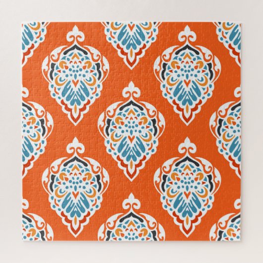 Feestelijk damast  dessin, elegant design. legpuzzel (Verticaal)