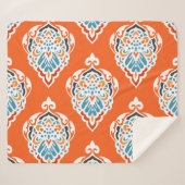 Feestelijk damast  dessin, elegant design. sherpa deken (Voorkant (horizontaal))