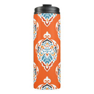 Feestelijk damast  dessin, elegant design. thermosbeker