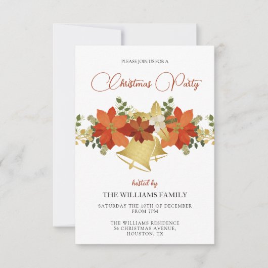 Feestelijk decoratief kerstfeest kaart (Voorkant)