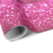 Feestelijk Donkerroze: Elegant Abstract. Cadeaupapier (Rol Hoek)