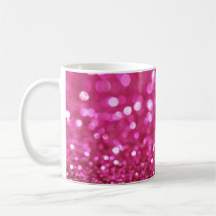 Feestelijk Donkerroze: Elegant Abstract. Koffiemok
