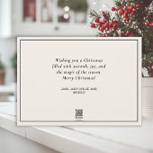 Feestelijk Dorp Winter Sneeuw Kerstmis Feestdagenkaart