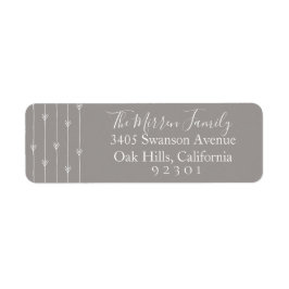 Feestelijk Dove Grey Boho retour adres label