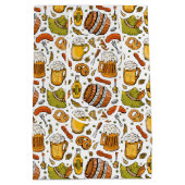 Feestelijk Duits Oktoberfest Bier en Worsten Medium Cadeauzakje (Achterkant)