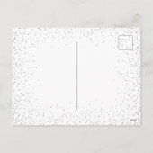 Feestelijk Elegant Zilver Vrolijk Kerstfeest Feestdagenkaart (Achterkant)