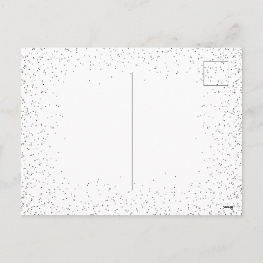 Feestelijk Elegant Zilver Vrolijk Kerstfeest Feestdagenkaart (Achterkant)