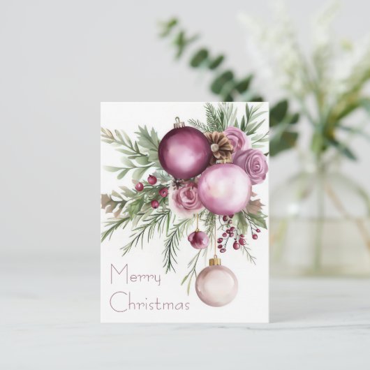 Feestelijk en gezellig Briefkaart (Staand voorkant)