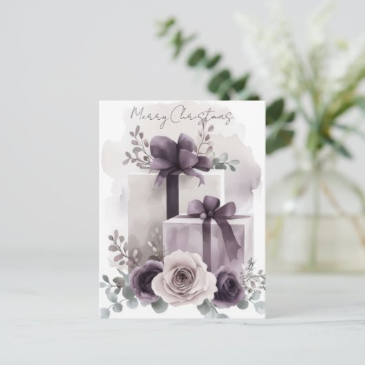 Feestelijk en gezellig Briefkaart (Staand voorkant)