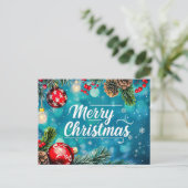 Feestelijk en gezellig Wenskaart Briefkaart (Staand voorkant)