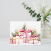 Feestelijk en gezellig Wenskaart Briefkaart (Staand voorkant)