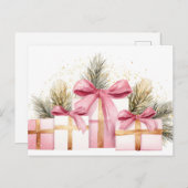 Feestelijk en gezellig Wenskaart Briefkaart (Voorkant / Achterkant)