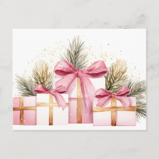 Feestelijk en gezellig Wenskaart Briefkaart (Voorkant)