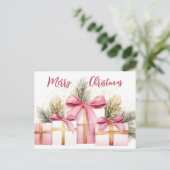 Feestelijk en gezellig Wenskaart Briefkaart (Staand voorkant)