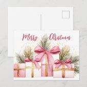 Feestelijk en gezellig Wenskaart Briefkaart (Voorkant / Achterkant)