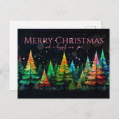 Feestelijk en gezellig Wenskaart Briefkaart (Voorkant / Achterkant)