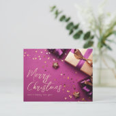 Feestelijk en gezellig Wenskaart Briefkaart (Staand voorkant)