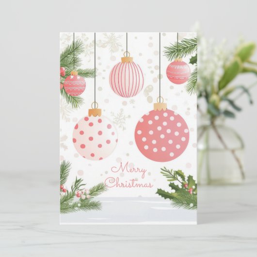 Feestelijk en gezellig Wenskaart Feestdagenkaart (Staand voorkant)