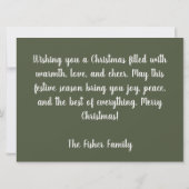 Feestelijk en gezellig Wenskaart Kaart (Achterkant)