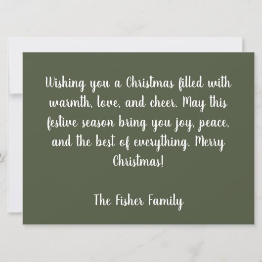 Feestelijk en gezellig Wenskaart Kaart (Achterkant)