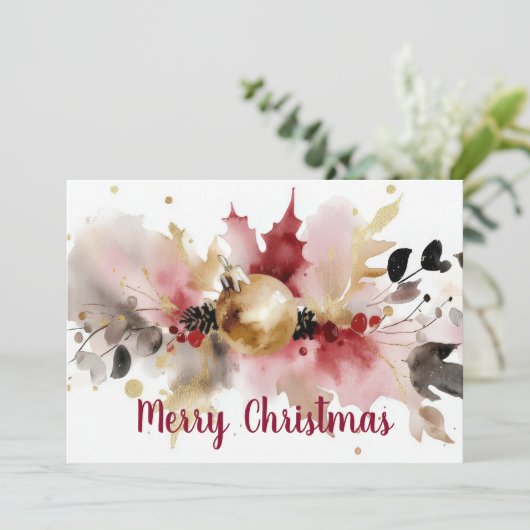 Feestelijk en gezellig Wenskaart Kaart (Staand voorkant)