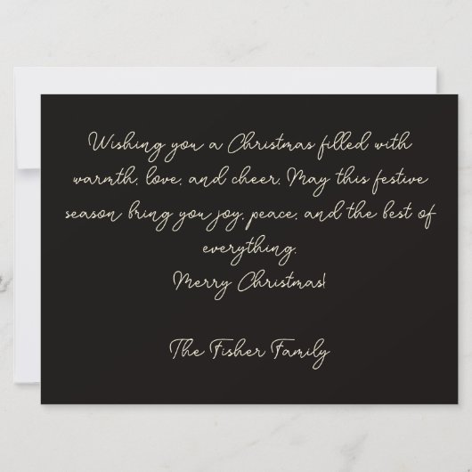 Feestelijk en gezellig Wenskaart Kaart (Achterkant)