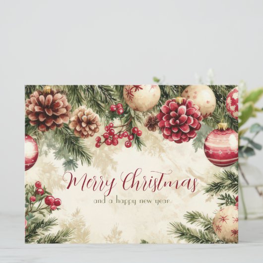 Feestelijk en gezellig Wenskaart Kaart (Staand voorkant)