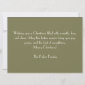 Feestelijk en gezellig Wenskaart Kaart (Achterkant)