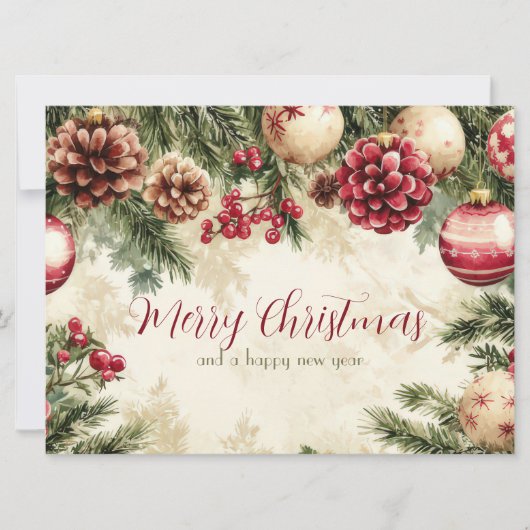 Feestelijk en gezellig Wenskaart Kaart (Voorkant)