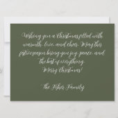 Feestelijk en gezellig Wenskaart Kaart (Achterkant)