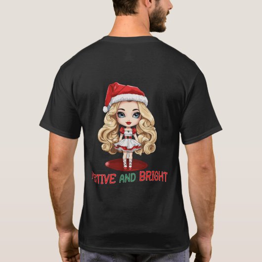 Feestelijk en helder Meisje T-shirt (Achterkant)