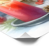 Feestelijk en Schattig, Gezellig Kerstkitten Perfect Poster (Hoek)