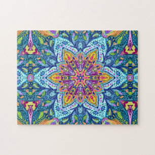 Feestelijk en vrolijk legpuzzel