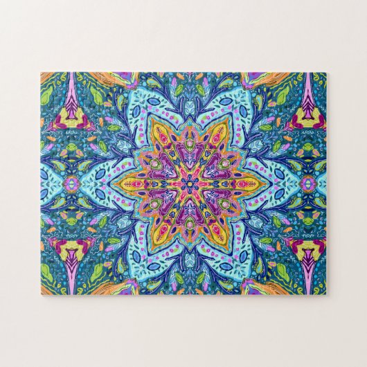 Feestelijk en vrolijk legpuzzel (Horizontaal)