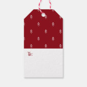 Feestelijk erfgoed Paard | Pakket van 10 Vakantie Cadeaulabel (Achterkant)