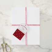 Feestelijk erfgoed Paard | Pakket van 10 Vakantie Cadeaulabel (Met Touw)