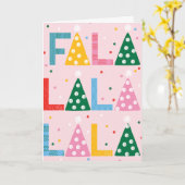 Feestelijk FA LA Joyous Gevouwen Wenskaart Kaart (Gele Bloem)