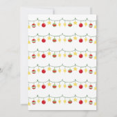 Feestelijk feest Kerstmis Familie Leuk diner Kaart (Achterkant)