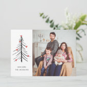 feestelijk feestdagenkaart (Staand voorkant)