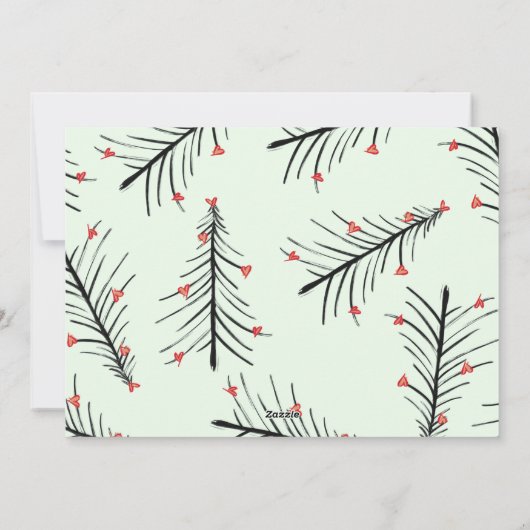 feestelijk feestdagenkaart (Achterkant)