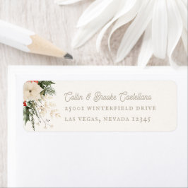 Feestelijk Foliage Holiday Retouradres Etiket