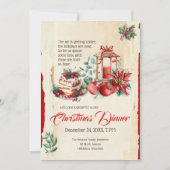  Feestelijk Foliage Red Poinsettia Christmas Kaart (Voorkant)