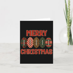 Feestelijk Football Kerstbal Sport Xmas Holida Kaart