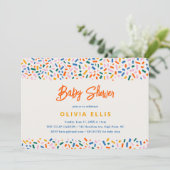 Feestelijk Fun Genderneutraal Baby shower Kaart (Staand voorkant)