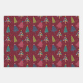 Feestelijk gebladerte: kerstboom inpakpapier (Voorkant)