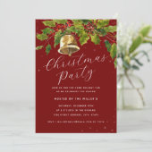 Feestelijk gebladerte kerstfeest kaart (Staand voorkant)