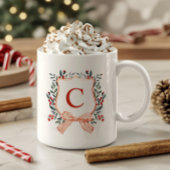 Feestelijk gebladerte Lijst monogram Koffiemok