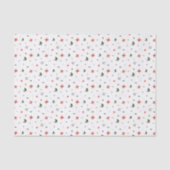 Feestelijk gebladerte vakantiepatroon tissuepapier (Voorkant)