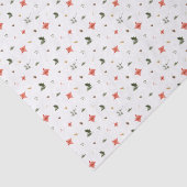 Feestelijk gebladerte vakantiepatroon tissuepapier (Detail)